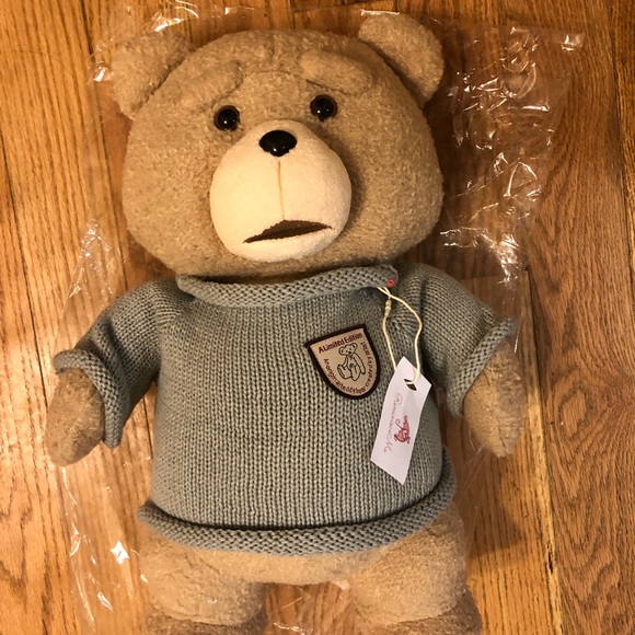 Ted movie doll plush cute cartoon 45cm blue shirt teddy bear home decor - Picture 3 of 6